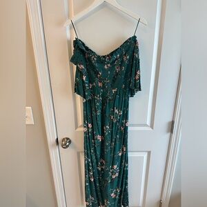 Express off the shoulder maxi dress